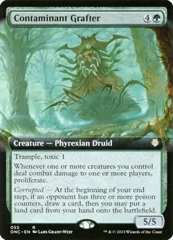 Contaminant Grafter (Extended Art) Commander: Phyrexia: All Will Be One Regular - Image 1