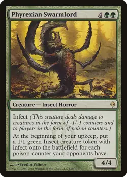 Phyrexian Swarmlord New Phyrexia - Lightly Played - Image 1