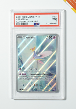Pokemon PSA 9 Cresselia #071 Illustration Rare Secret Fairytale 2024 Italian - Image 1
