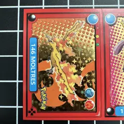 Pokemon Pokedex Mewtwo #150 & Moltres #146 Flash Edition Gold Star Holo Sticker - Image 2