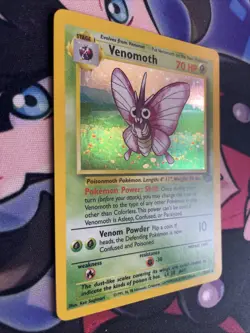 1999 Pokemon TCG Jungle Unlimited Holo #13/64 Venomoth Holographic LP++ - Image 3