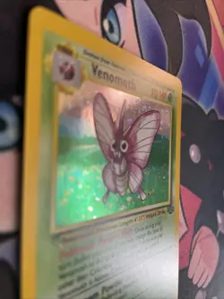 1999 Pokemon TCG Jungle Unlimited Holo #13/64 Venomoth Holographic LP++ - Image 4