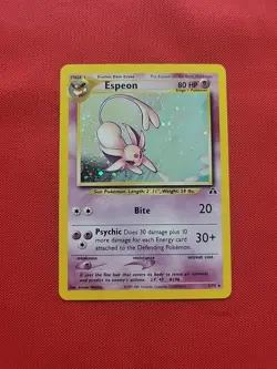 Pokemon: Espeon #1/75 Neo Discovery 2001 Holo Rare WOTC Vintage - MP - READ - Image 1