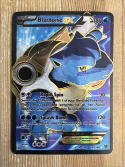 Pokemon TCG Blastoise-EX XY 142/146 Holo Full Art DAMAGED - Image 1