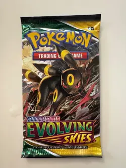 Evolving Skies Pokemon Booster Pack Lot of 4 - Complete Art Set - Image 3
