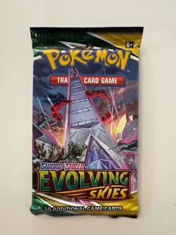 Evolving Skies Pokemon Booster Pack Lot of 4 - Complete Art Set - Image 5