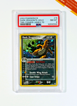 Pokemon PSA 8 Dark Dragonite #15 Holo Ex Team Rocket Returns 2004 English - Image 1