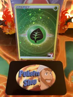 2023 Play! Pokemon Prize Pack Series 3 Grass Energy Cosmos Holo - NM - Image 1