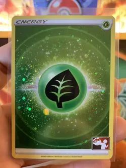 2023 Play! Pokemon Prize Pack Series 3 Grass Energy Cosmos Holo - NM - Image 2