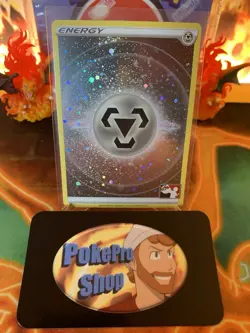 2023 Play! Pokemon Prize Pack Series 3 Metal Energy Cosmos Holo - NM - Image 1