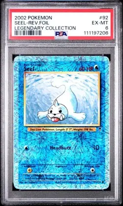 Pokemon PSA 6 Seel #92 Reverse Foil Legendary Collection 2002 English - Image 2