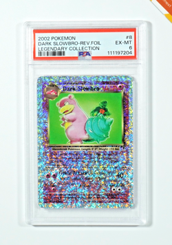 Pokemon PSA 6 Dark Slowbro #8 Reverse Foil Legendary Collection 2002 English - Image 1