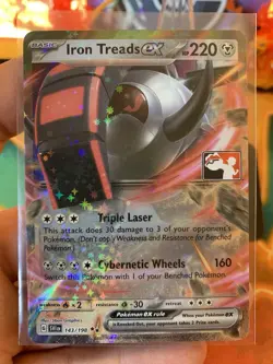 2023 Play! Pokemon Prize Pack Series 3 Iron Treads EX 143 - NM - Image 2