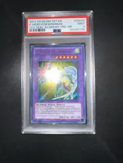 YU GI OH PSA 9 ELEMENTAL HERO FLAME WINGMAN LCGX-EN045 LC2:DUEL ACADEMY YRS.MP - Image 4