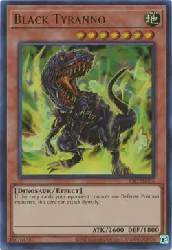 YUGIOH Black Tyranno - IOC-EN075 - Ultra Rare Unlimited (25th Reprint) NM - Image 1