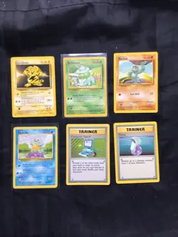 Pokemon Cards: Base Set 11 Card Non-Holo Lot - Image 1