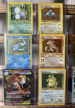 Lot of 6 Pokemon Cards Neo Genesis Base Set Jungle Fossil 1st Edition Vintage - Image 1