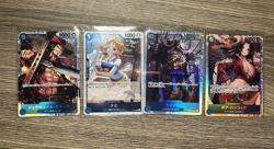 One Piece Blue Card Lot, Japanese, Alt Arts & Holos, Plus Stack Of Holo Bulk - Image 3