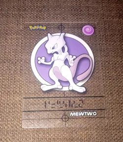 Pokemon Mewtwo Magic Message Cards Merlin Stickers - Image 1