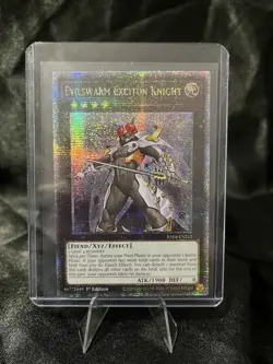 Yu-Gi-Oh! Evilswarm Exciton Knight Quarter Century Secret Rare Card RA04-EN212 - Image 1