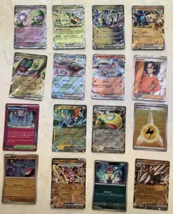 Pokemon Lot Of 32 Cards Pokeballs, EX’s, Full Arts Trainer, Holo Energy - Image 1