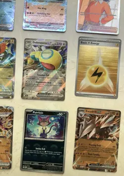 Pokemon Lot Of 32 Cards Pokeballs, EX’s, Full Arts Trainer, Holo Energy - Image 4