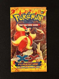 EMPTY Flashfire XY Booster Pack Box Pokemon Card Charizard - Image 1