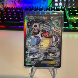 Pokemon TCG Blastoise EX XY Holo Full Art Card XY122 - Image 1