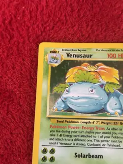 Venusaur “BIG 3” .015/102 Base Set Holo Wotc Pokemon Card Vintage Played - Image 2