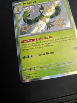 Pokemon TCG Arboliva 104/091 Paldean Fates Shiny Rare Holo Card NM - Image 2
