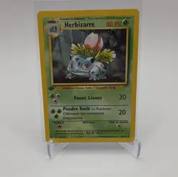 Herbizarre French 1st Edition Pokemon Card Ivysaur Base Set 30/102 NM - Image 1