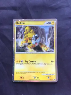 Pokemon Cards: HeartGold and SoulSilver Promo: Raikou HGSS19 - Image 1