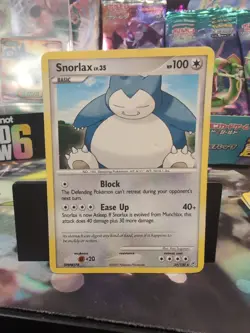 [LP-] Snorlax 37/130 Pokemon Card Diamond & Pearl 2007 Rare - Image 1