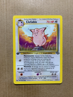 1st Edition Clefable 17/64 Jungle Set - Rare Pokemon Card - NM/Mint - Image 1