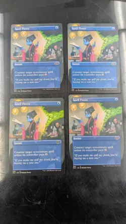 Spell Pierce Borderless Double Masters Playset (4 Copies) Magic Cards 2022 - Image 1