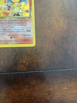 Pokemon TCG Charizard 4/102 Base Set Unlimited Holo Rare Card - Image 3