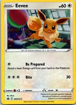 Eevee - Promo SWSH: Sword & Shield Promo Cards SWSH212 NM NM-LP - Image 1