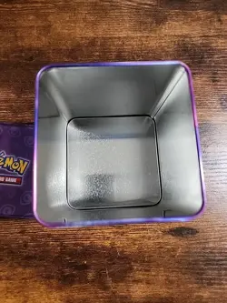 * Empty Tin * Pokemon Phycic Trading Card Tin Mint Condition - Image 5