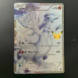 Reshiram 113/114 Celebrations: Classic Collection Holo Pokemon Card - Image 1