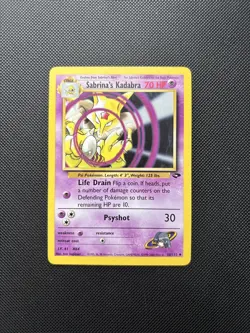 Pokemon Card Gym Challenge Sabrina's Kadabra 58/132 WOTC - Image 1