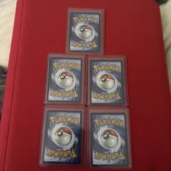 Lot of 5 MINT Pokemon Hyper Rare Gold Cards From Various Sets - Image 2