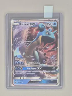 Pokemon TCG Lapras GX 35/149 Card Sun and Moon Set Holo Rare Mint - Image 2