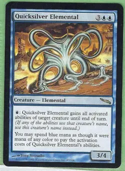 Magic the Gathering MTG - Quicksilver elemental - Mirrodin NM - Image 1