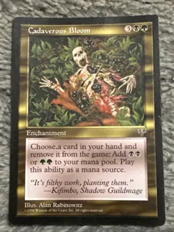 Magic The Gathering Mirage Cadaverous Bloom MTG Unplayed - Image 1