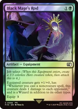 Black Mage's Rod (0090) - Final Fantasy - Common (Foil) - Image 1