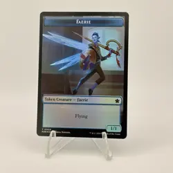 FAERIE FISH DOUBLED-SIDED TOKEN Foundations #9 10 FDN(NM+)(MTG) *FOIL* - Image 1