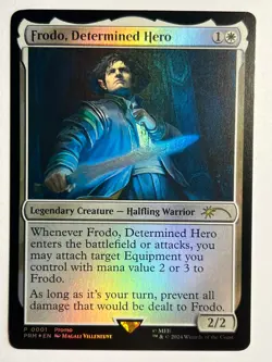 Frodo, Determined Hero The Lord of the Rings Foil Holo Promo Middle Earth - Image 1