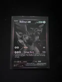 Pokemon TCG Black Bolt Zekrom EX 172/86 English Pack to Sleeve - Image 1