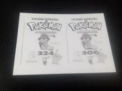 Pokemon Pokedex Aggron & Torkoal Flash Edition Gold Star Holo Sticker - Image 2