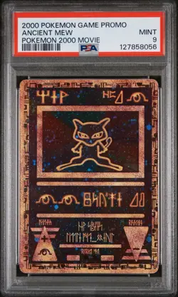 PSA 9 Ancient Mew Holo 2000 Pokemon Movie Game Promo w/ Swirl ￼ - Image 1
